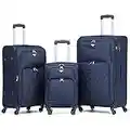 Flight Knight Lightweight 4 Wheel 800D Soft Case Quilted Suitcases Anti Crack Cabin & Hold Luggage Options Approved for Over 100 Airlines Including easyJet, BA & Many More!