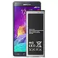 [4400 mAh] Akku für Samsung Galaxy Note 4 (mit NFC), verbesserter Ersatzakku für Samsung Note 4 N910, N910U LTE, N910A AT&T, N910V Verizon, N910P Sprint, N910T T-Mobile