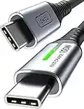 INIU USB C Kabel, 100W [2m] 5A PD QC 4.0 Schnellladekabel USB C auf USB C Kabel, Nylon Geflochten Typ C Datenkabel USB-C Handy Ladegerät für Samsung S21 Note 10 iPad Pro MacBook Tablets LG Google