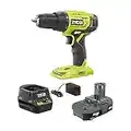 Ryobi P215K 18-Volt ONE+ Lithium-Ion Cordless 1/2 in. Drill/Driver Kit with (1) 1.5 Ah Battery and 18-Volt Charger