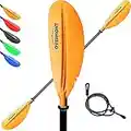 OVERMONT Kayak Paddle 87“ 2-piece Heavy-Duty Aluminum Alloy Lightweight Kayak Oar Paddles Oars for Inflatable Boat Kayak Orange