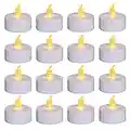 Nancia 100PACK Flameless LED Tea Lights Candles, Realistic and Bright Flickering Long Lasting 200Hours Battery-Powered, Ideal Party, Wedding, Birthday, Gifts Home Decoration Warm Yellow