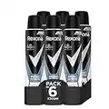 Rexona Invisible Desodorante Aerosol Antitranspirante para hombre Ice  200ml - Pack de 6