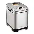 Cuisinart Bread Maker Machine, Compact and Automatic, Customizable Settings, Up to 2lb Loaves, CBK-110P1, Silver,Black