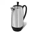 Farberware 12-Cup* Electric Percolator Coffee Pot, Premium Stainless Steel, FCP412