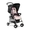 Hauck Disney Buggy Sport, Ultra Leicht - nur 5,9 kg, Klein Zusammenklappbar, Reisebuggy mit Liegefunktion, Sonnenverdeck, Großer Korb, Minnie Mouse Schwarz Rosa