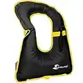 DOSURBAN Gilet da snorkeling gonfiabile per adulti, giacche da snorkeling leggere regolabili Gilet di sicurezza per immersioni, snorkeling, nuoto, surf (carico fino a 200 libbre)