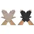 MaoXinTek Guantes de Protección UV Solar de Mujeres 2 Pares Guantes Cortos para Conducir sin Dedos Antideslizantes Verano Primavera al Aire Libre para Chicas Equitación, Ciclismo, El Golf Exteriores