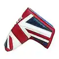 BIG TEETH Golf Blade Putter Head Cover UK Flag Pattern Golf Club Protector Magnetic Closure Fit for Scotty Cameron Taylormade Odyssey