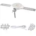 Lava HD8008 360 Degree Omnidirectional HD TV 4K Omnidirectional TV Antenna OmniPro HD8008 + Antenna Installation Kit