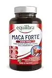 Equilibra Integratori Alimentari, Maca Forte, Tono e Vigore Fisico, Integratore Altodosato a Base di Estratto di Radice di Maca Peruviana 500 mg, L-Arginina, Zinco, Vitamine B6 e B12, 90 Compresse