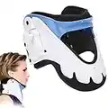 Neck Support Brace, Universal Collar Cervical Traction Device Adjustable Neck Protection Spine Fixation Correction Injuries Pain Relief Home Use