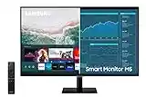 SAMSUNG M5 Series 27-Inch FHD 1080p Smart Monitor & Streaming TV (Tuner-Free), Netflix, HBO, Prime Video, & More, Apple Airplay, Bluetooth, Built-in Speakers, Remote Included (LS27AM500NNXZA)