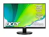 Acer 27.0” 1920 x 1080 VA Zero-Frame Office Home Computer Monitor - AMD FreeSync - 75Hz Refresh - 1ms VRB - Low Blue Light Filter - Tilt and VESA Compatible - HDMI Port 1.4 & VGA Port KB272HL Hbi