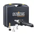 Pistolet à air chaud Steinel HG 2620 E kit de soudage des bâches, rouleau presseur, 2 buses plates coudées, décapeur thermique 2300 W, 700°C|500 l/min