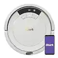 Shark ION Robot Vacuum AV752 with Wi-Fi Voice Control .45-Quart Dust Cup Capacity Smoke/Ash , White