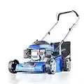 Hyundai 16"/40cm 79cc Petrol Lawnmower, 6 Adjustable Cutting Heights, 40l Grass Collector Bag, Foldable Handles, 19kg, Includes 600ml Sa30 Oil & 3 Year Warranty