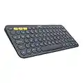 Logitech K380 Teclado Inalámbrico Multi-Dispositivos para Windows/Apple iOS/Android/Chrome, Bluetooth, Diseño Compacto, PC/Mac/Portátil/Smartphone/Tablet/Apple TV, Disposición QWERTY Español - Negro