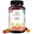 wowtamins KIDS Complete Kinder Multivitamin & Omega 3s Gummies - 120 Stück - Vitamin A, C, D3, K2, E, B6, B12, Zink, Jod, Selen & mehr - vegan und laborgeprüft (mit Zucker, 1er Pack)