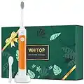 WHITOP CD-11 Adults Sonic Electric Toothbrush, Rechargeable Electronic Power Ultrasonic Tooth Brush with Wireless Charging, 4 Modes, Smart Timer, Once Charge for 100 Days