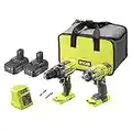 Ryobi R18PD3RID-215S 18V ONE+ Cordless Combi Drill and Impact Driver Starter Kit (2x 1.5Ah) Amazon Exclusive