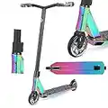 VOKUL BIZT K1 Pro Scooter - Stunt Scooters for Kids 7 Years and Up, Beginner to Intermediate Tricks Freestyle Scooters with 110MM Alloy Wheels (Neo)