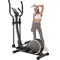 RHYTHM FUN Elliptical Machine Electric Elliptical Machine for Home Use Magnetic Elliptical Training Machine 16 Resistance Mini Compact Elliptical Trainer with Smart LED Display Workout APP