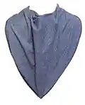 Adult Bandana Bib/Clothing Protector - 4 Sizes Avaliable (BLUE JEANS) (Size 4) by BibblePlus Dignity Bibs