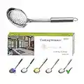 Berglander Cuchara Skimmer, colador de Acero Inoxidable, Skimmer de Cocina, cucharas ranuradas, Skimmer para cocinar, Cuchara coladora de Metal