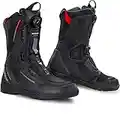 SHIMA STRATO Bottes Moto Homme - Respirantes, Renforcées Bootes Adventure Touring Avec Système de Fermeture Rapide ATOP, Support de Cheville, Semelle Antidérapante (Noir, 41)