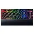 Razer Blackwidow V3 Mechanical Gaming Keyboard: Yellow Mechanical Switches - Linear and Silent - Chroma RGB Lighting - Compact Form Factor - Programmable Macro Functionality, Classic Black