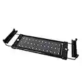 GOLDPOOL Eclairage Aquarium LED, Rampe LED pour Aquarium deau Douce, Lumiere Aquarium Plantes, 2 Mode Lampe LED pour Aquarium, 30-48 cm, 6W, 7000K