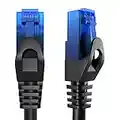 KabelDirekt – 15m – Cable de Ethernet y Cable de Parche/de Red (Conector RJ45, para máxima Velocidad de Fibra óptica, Ideal para Redes gigabit/LAN, Router/módems, Conectores Switch, Negro)