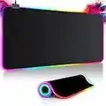 Tappetino Mouse Gaming RGB Gioco XXL per Gamers PC Extra Grande 800 * 300mm*40mm Mousepad Antiscivolo Impermeabile per Computer e Laptop - 14 Modalità Luce