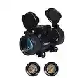 Goetland 30mm Reflex Rifle Scope Red & Green Dot Sight with Flip Up Lens Cover & Mounts