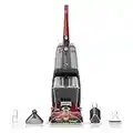 Hoover Power Scrub Deluxe Carpet Cleaner Machine, Upright Shampooer, FH50150, Red