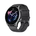 Amazfit GTR 3 Smart Watch for Men, 21-Day Battery Life, Alexa Built-in, 150 Sports Modes & GPS, 1.39”AMOLED Display, SpO2 Heart Rate Tracker, Water Resistant, Fitness Watch for Android iPhone, Black