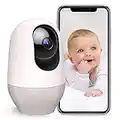 nooie Baby Monitor WiFi Dog Pet Camera Indoor,360-degree Wireless IP Camera,1080P Home Security Camera,Motion Tracking,Night Vision,Works with Alexa