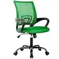 Office Chair Ergonomic Desk Chair Mesh Computer Chair Lumbar Support Modern Executive Adjustable Stool Rolling Swivel Chair for Back Pain (Green)