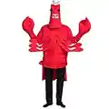 EraSpooky Men's Halloween Lobster Costume Red