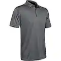 Under Armour Tech, Polo Hombre, Negro (Graphite / Black / Black) , XL