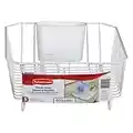 Rubbermaid 6008ARWHT White Twin Sink Dish Drainer