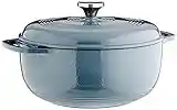 Lodge EC6D34 Enameled Dutch Oven, 6 Qt, Storm Blue