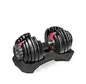 Bowflex Selecttech Pesi Fitness A Carico Variabile, Manubrio 552, Nero Rosso, ‎42.93 x 20.32 x 22.86 cm, 24 Kg