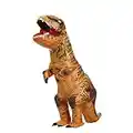 NBMNN Halloween Costume de fête de dinosaure gonflable adulte Robe drôle Costume de dinosaure brun Costume de dinosaure gonflable Costumes gonflables Tyrannosaurus (120-150CM)