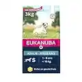 EUKANUBA - Croquettes pour Chien de Petite Race - 100% complète et équilibrée. SANS arôme artificiel ajouté, colorant artificiel ajouté. Riche en poulet - calcium fibres FOS DHA – sac fermable de 3kg