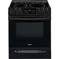 Frigidaire FFEH3054UB 30" Slide-in Electric Range with 5 Elements 5 Cu. Ft. Oven Capacity Self Clean Keep Warm Zone in Black