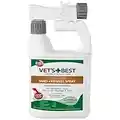 Vet's Best Flea and Tick Yard and Kennel Spray - kills Mosquitoes with Certified Natural Oils - Plant Safe with Ready-to-Use Hose Attachment - 32 oz