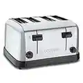 Waring (WCT708) Four-Compartment Pop-Up Toaster, Silver