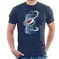 Pepsi Doodle Can - Maglietta da uomo blu navy XXL